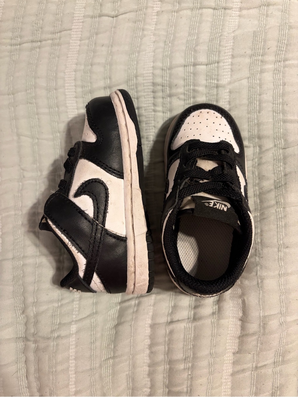 Nike Kids Dunk Black and White Low-Top Sneakers